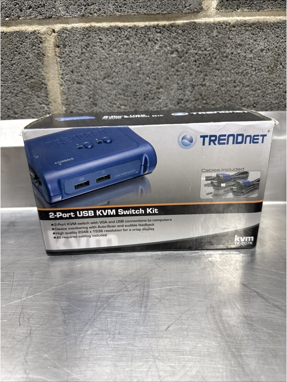 Trendnet TK-207K 2 PORT USB KVM SWITCH KIT